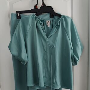 Worthington Sage Color Blouse NWT